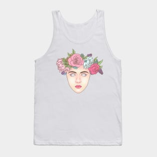 May Queen Flowers Tank Top